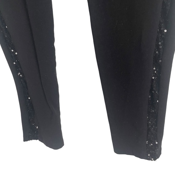 Torrid plus size black leggings sequin stripe down side of legs casual size 2XL - Picture 3 of 6